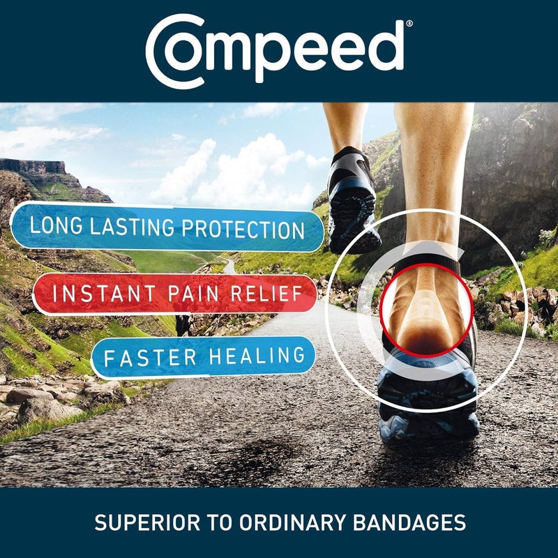 Compeed Advanced Blister Care Pads, Hydrocolloid Gel Cushions for Instant Pain Relief and Faster Healing, Sports Mixed Sizes, 9 Count (2 Packs) - Image 5